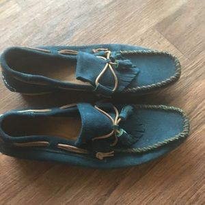 Mens  leather and suede Zara loafers like NEW